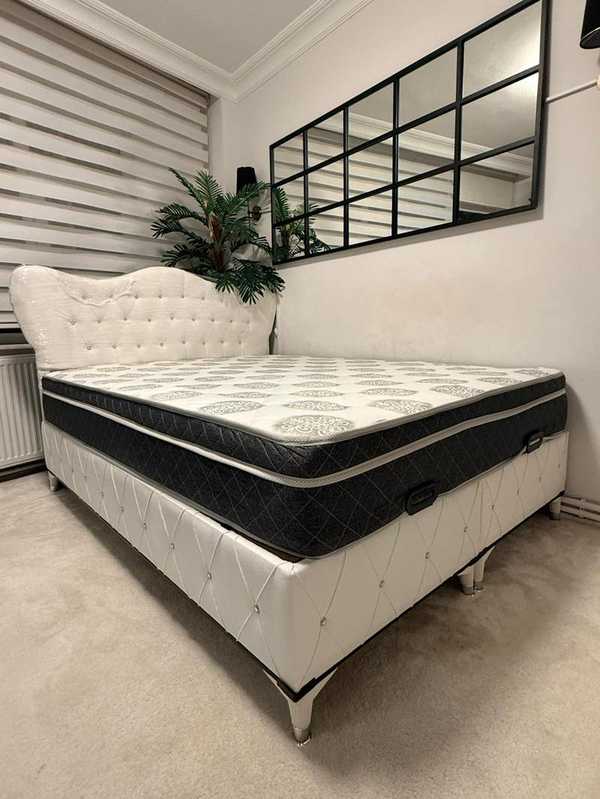 Cift Kisilik Baza Baslik Normal Yatak Model 7